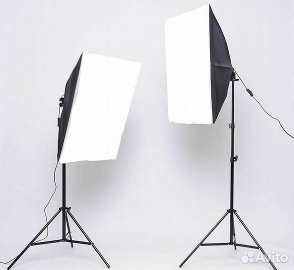 Два софтбокса + лампы и сумка