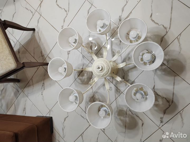 Люстра потолочная большая бу