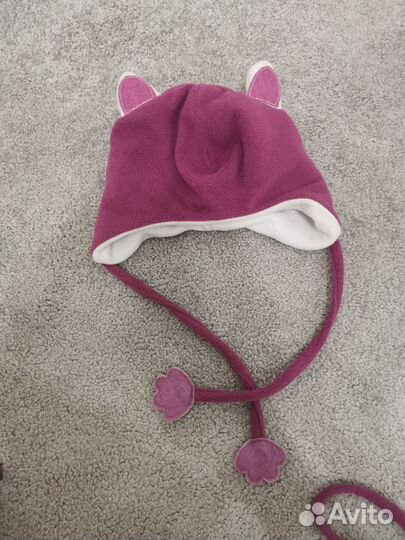 Комплект шапка, шарф, варежки