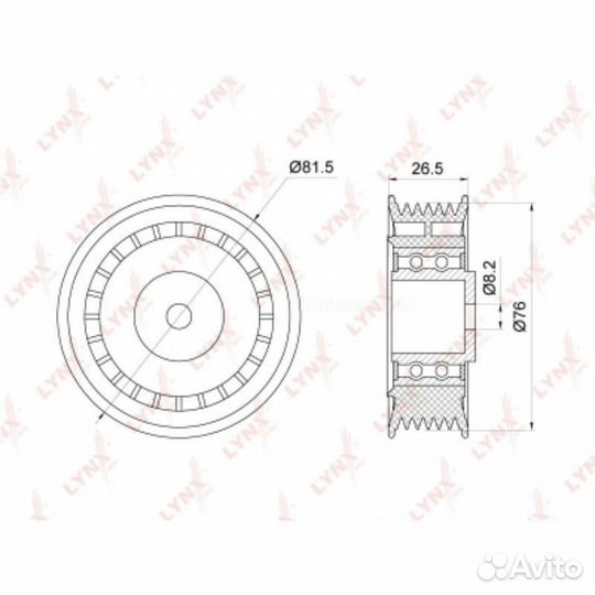 Lynxauto PB-5363 Натяжитель ремня навесного оборуд