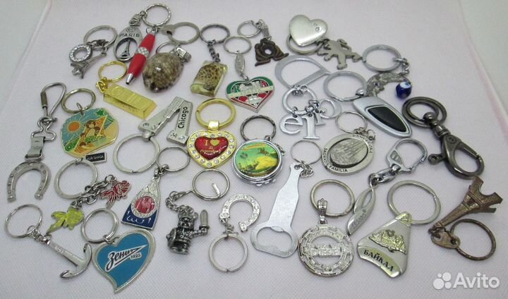 Брелоки из разных городов мира
