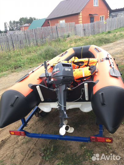 Риф тритон 390, ямаха 9.9-15, прицеп