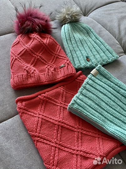 Комплект шапка и снуд
