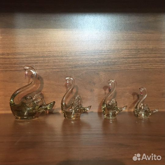 Лебеди из стекла СССР