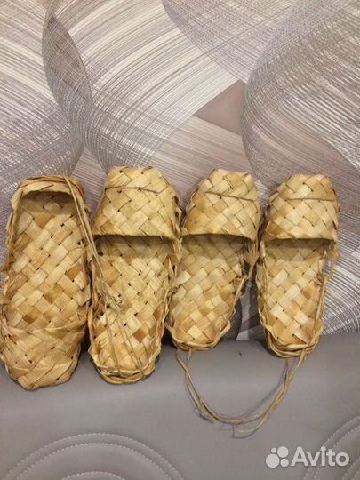 Лапти,банная мочалка