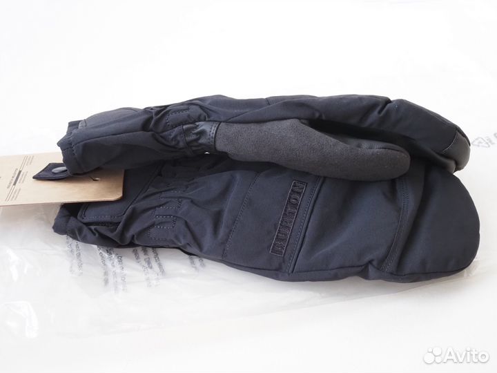 Варежки Burton черные новые р. S