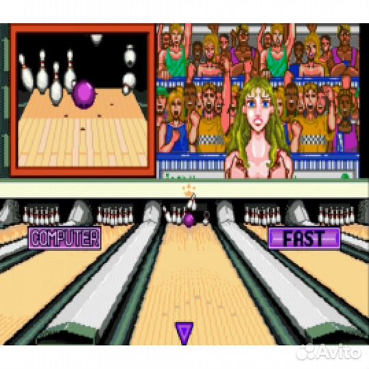 Картридж 16-bit championship bowling (sega 16-bit)