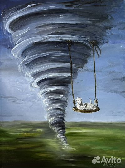 Картина маслом «Смирение» 30х40 см