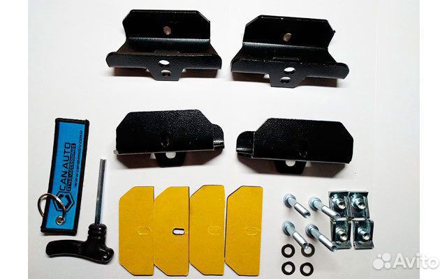 Багажник в штатные места Air 3 черного цвета