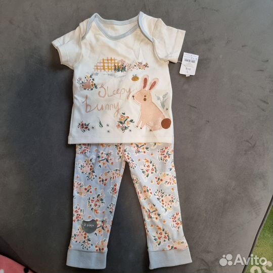 Вещи для девочки 80р новые, пижама