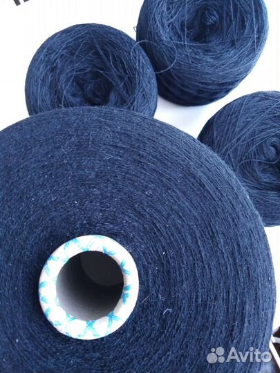 Шерсть с шелком черный