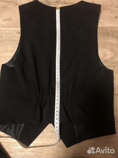 Школьный жилет для девочки черный 152