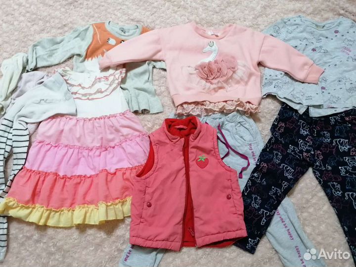 Детская одежда для девочек пакетом на возраст 3-4