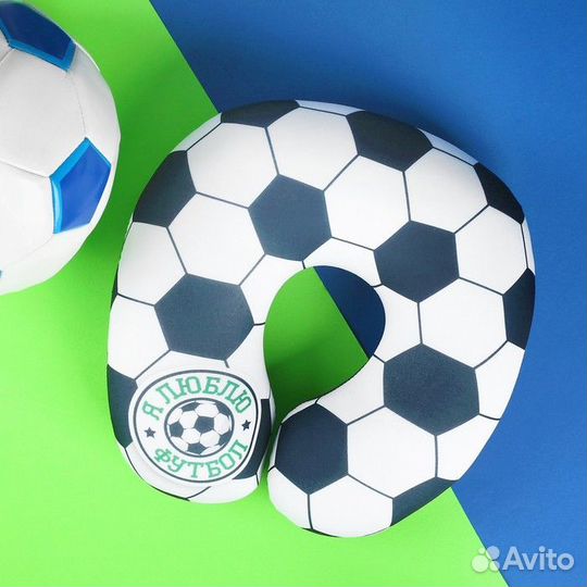 Подголовник-антистресс «Я люблю футбол»