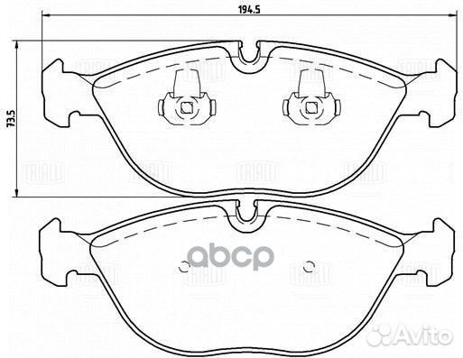 Колодки торм. для а/м Mercedes E (W210) (95) д