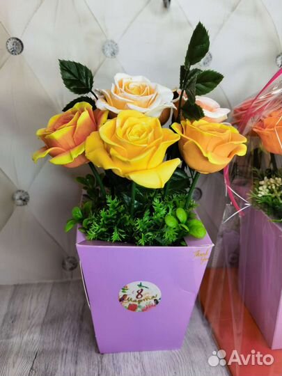 Мыло ручной работы. Набор 8 марта