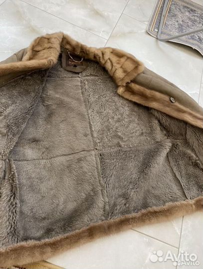 Дубленка натуральная с норкой
