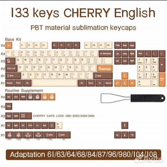 Кейкапы PBT cherry