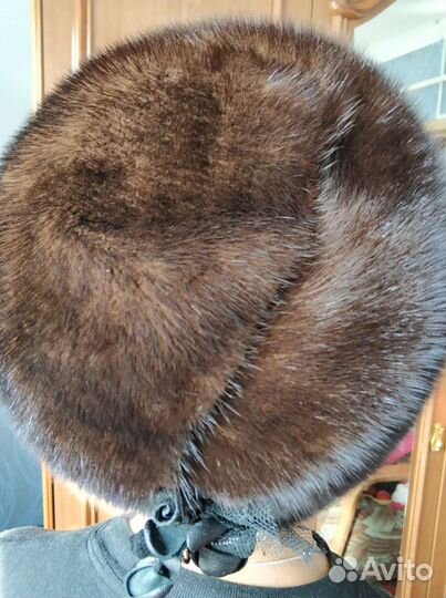 Шапка норковая 57 р-р новая