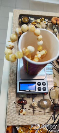 Янтарные бусы натуральные