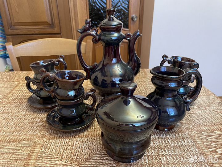 Кофейный сервиз СССР Гжельский керамический завод