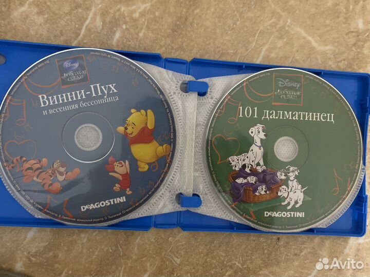 Диски Disney аудиосказки deagostini 10 штук