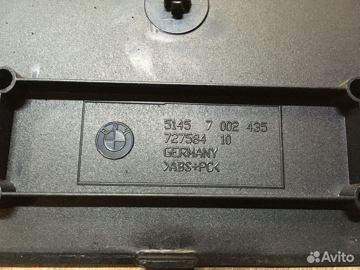 Накладка панели консоль под спидометр Bmw 7 E65 20