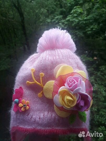 Шапка зимняя детская для девочки