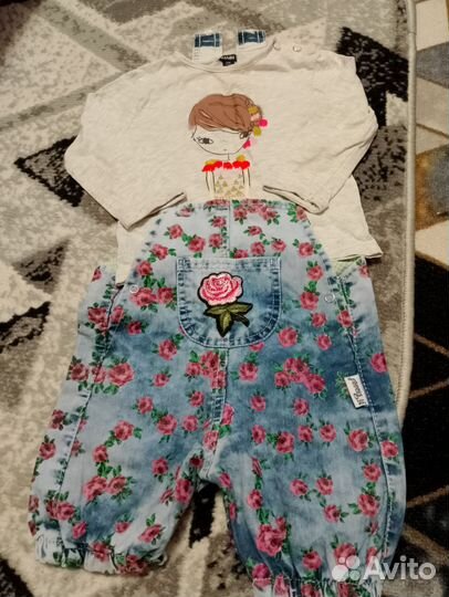 Детские вещи на девочку пакетом 86 92 лето