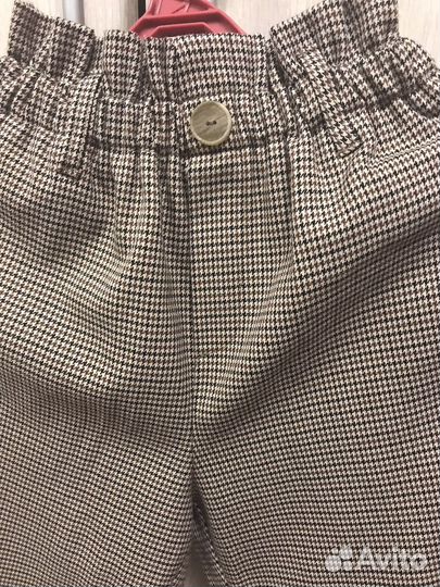 Брюки в клетку. Для девочки