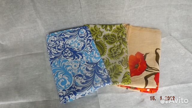 Ткань отрезы лен/хлопок набором