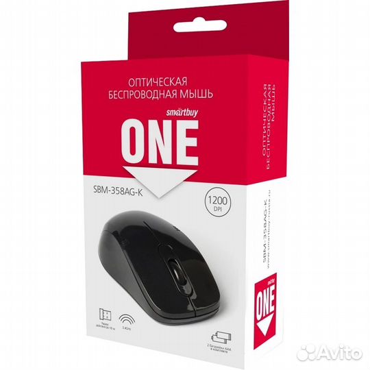 Мышь беспроводная компьютерная Smartbuy 358AG-K