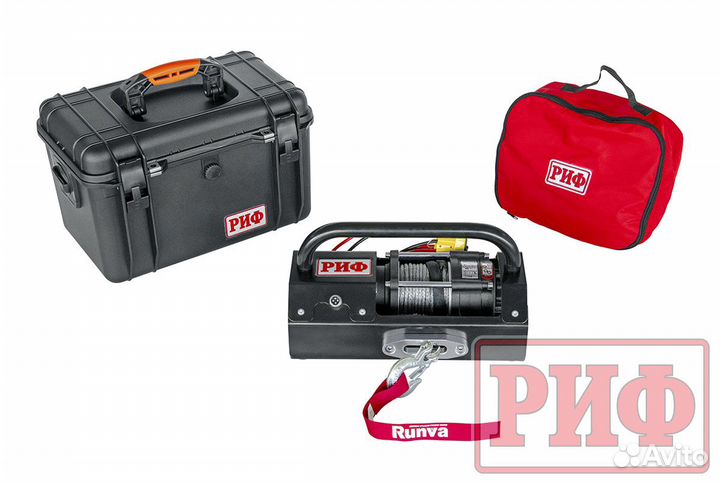 Лебёдка переносная риф 3500ASR в защитном кейсе