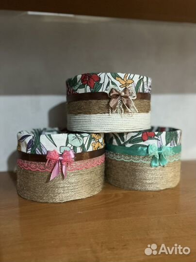 Корзинки декоративные комплект