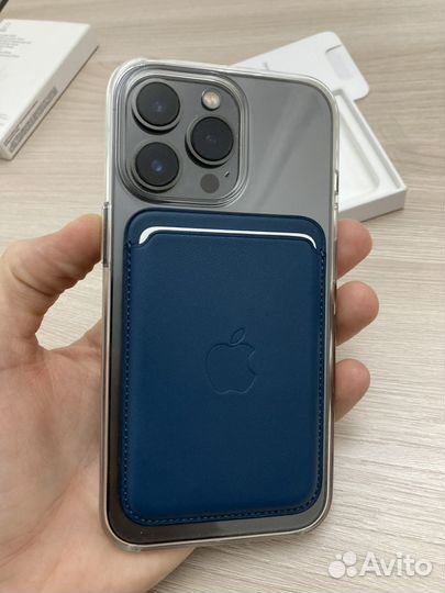 Кардхолдер кошелек apple leather wallet magsafe