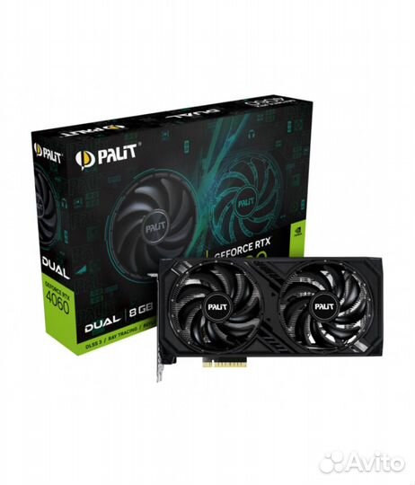 Видеокарта Palit nvidia GeForce RTX 4060 dual