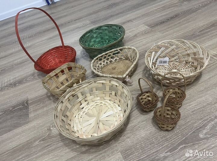 Корзины плетеные новые