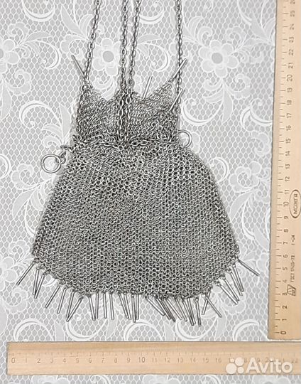 Антикварная сумочка серебро 84 Россия