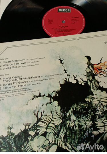 UFO Live Decca 1972 винил германия