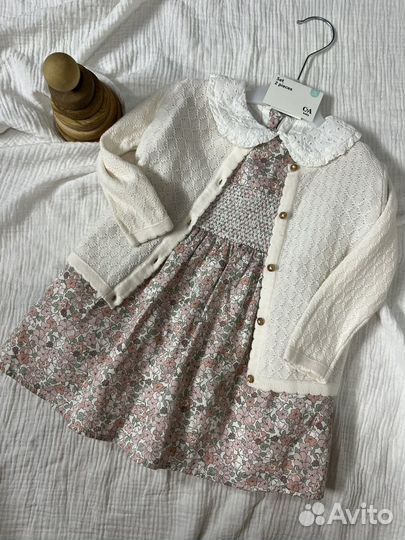 Платье и кардиган 62 92