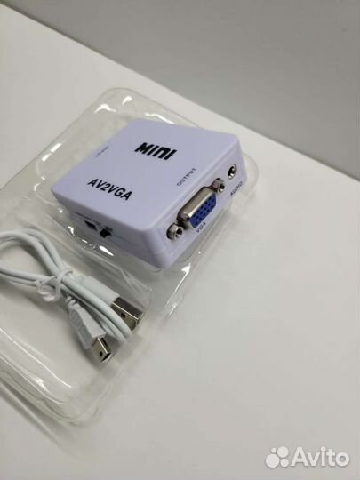 Видео конвертор, адаптер. VGA на RCA тюльпаны