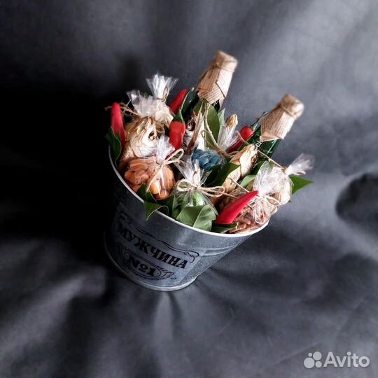 Букет мужской из колбасы и не только