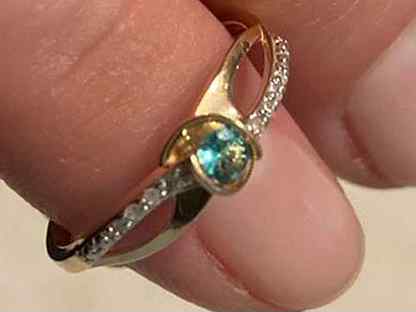 Золотые кольца 585 с бриллиантоми бу