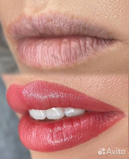 Перманентный макияж век бровей губ татуаж