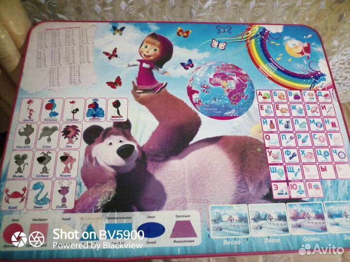 Развивающий стол со стулом Маша Медведь