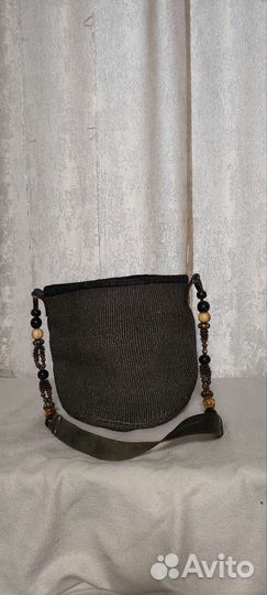 Вязанная сумка с цацками