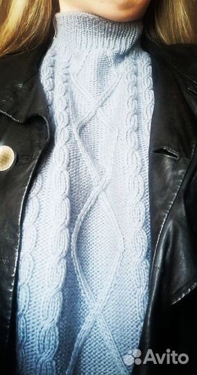 Шарф воротник удлинённый и шапочка