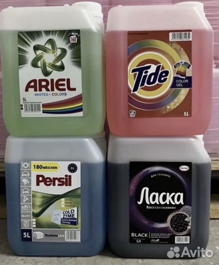 Гель для стирки, бытовая химия