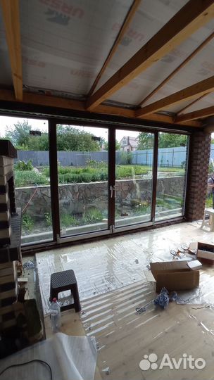 Портал раздвижной, пластиковые окна