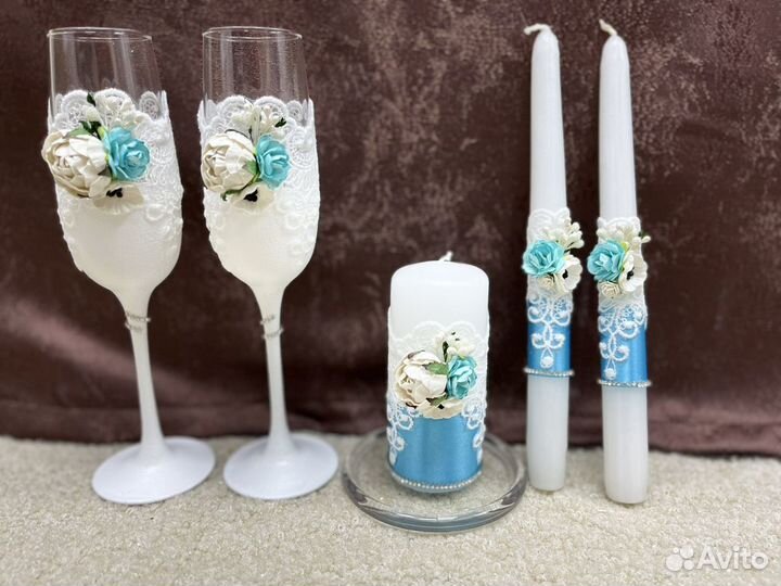 Новые бокалы +свечи